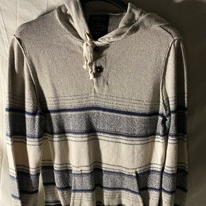 AM American Eagle Casual Hoodie Sweater Patterned